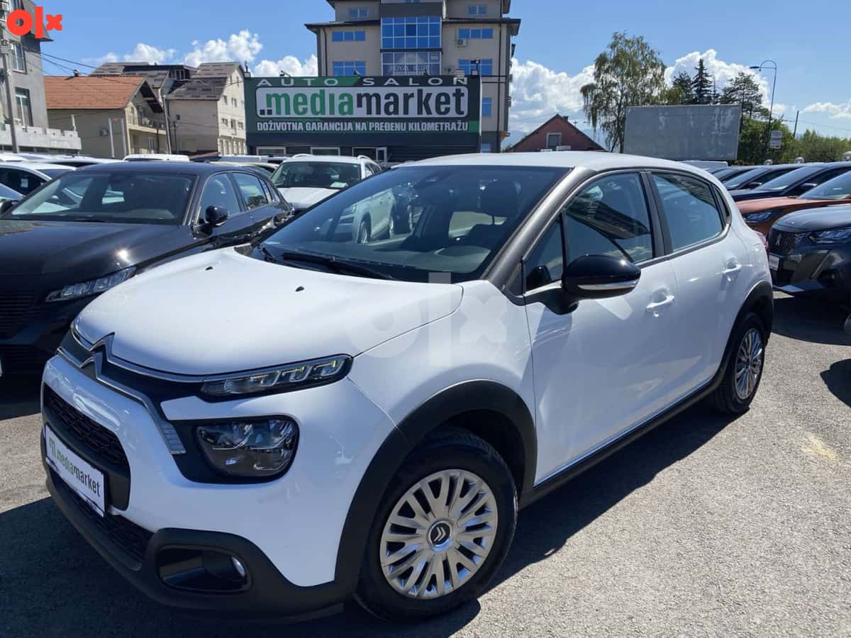 Citroen C3 1.5BlueHDi 75kw 2022g. NAVIGACIJA LED PARK SENZORI