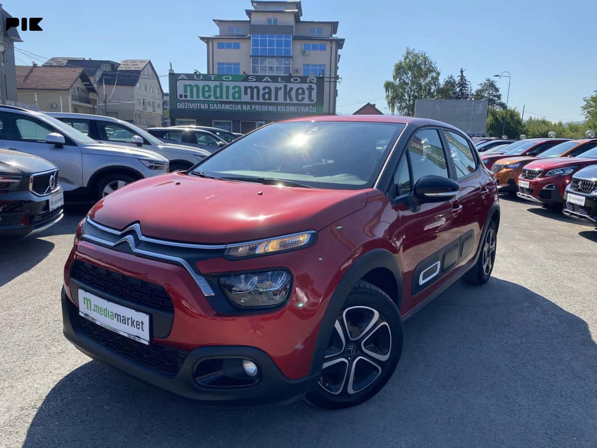 Citroen C3 1.5BlueHDi 93.792km 2021g. Navigacija LED